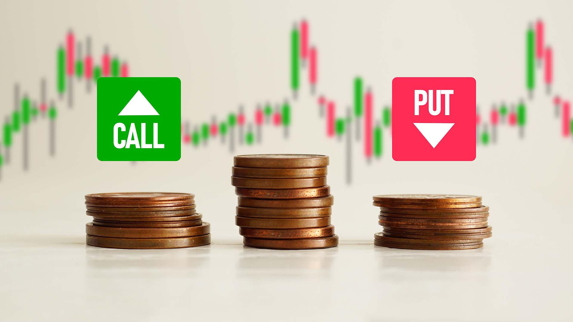 an image visually representing the Put/Call ratio