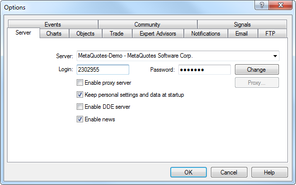 Disable incoming news, MT4 sounds, and incoming email features