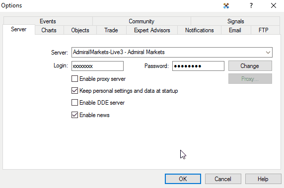 sample of optimizing RAM in MT4