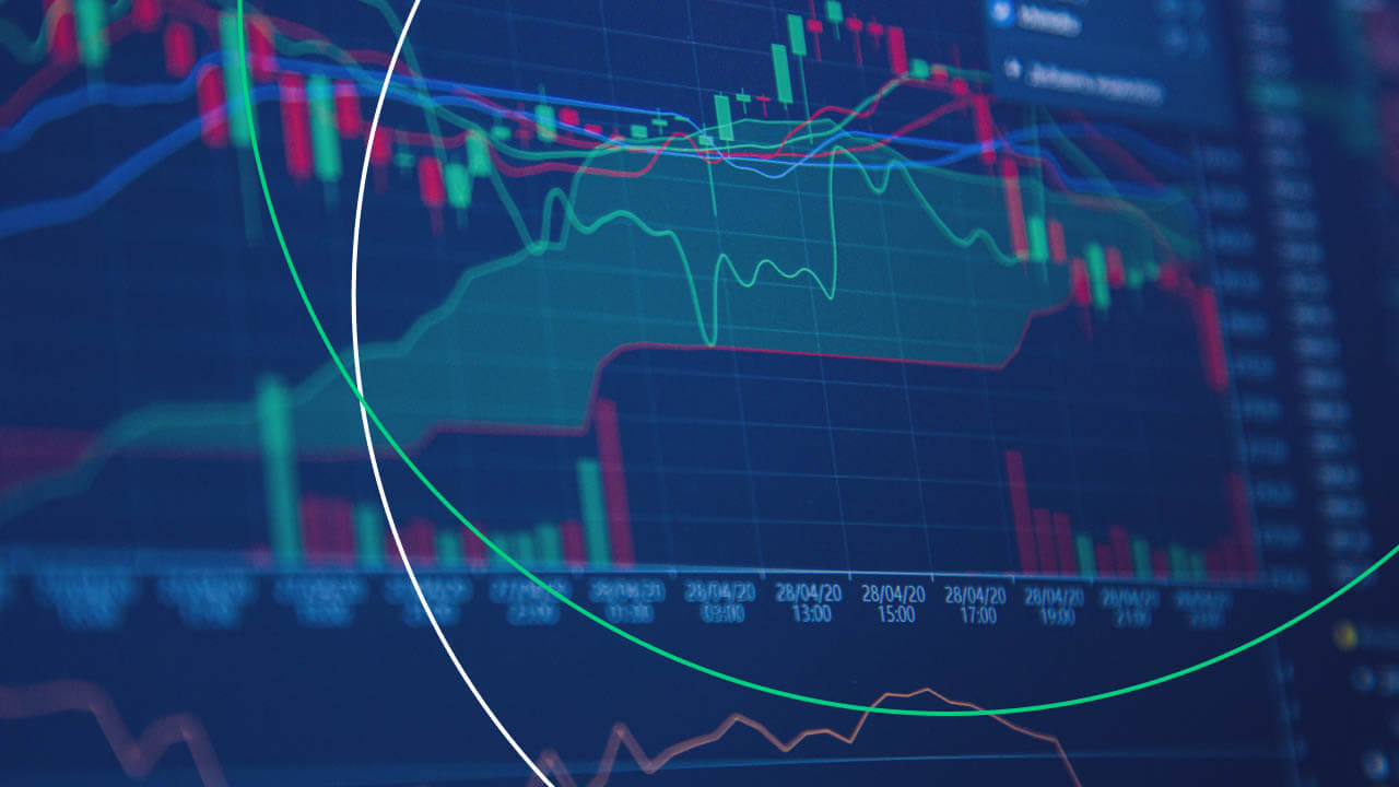 What is Consolidation in the Stock Market? A digital stock chart displaying price movements with technical indicators, illustrating a period of market consolidation.