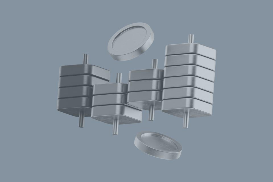 A visually symbolic representation of financial balance using metallic coin stacks and weights, illustrating the concept of "How To Trade Forex With Japanese Candlesticks?"