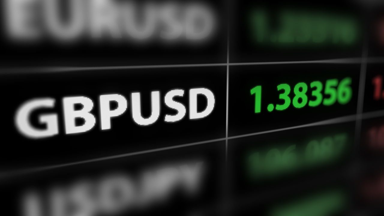 Top Trading Strategies For GBP/USD, illustrated by the GBPUSD currency pair displayed on a digital trading screen with a green exchange rate.