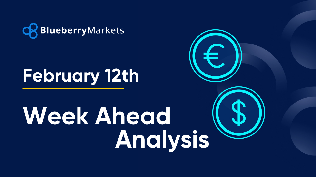 A digital euro and dollar symbol, illustrating Forex Week Ahead Analysis: 12th Feb | EURUSD | GBPUSD | SILVER.