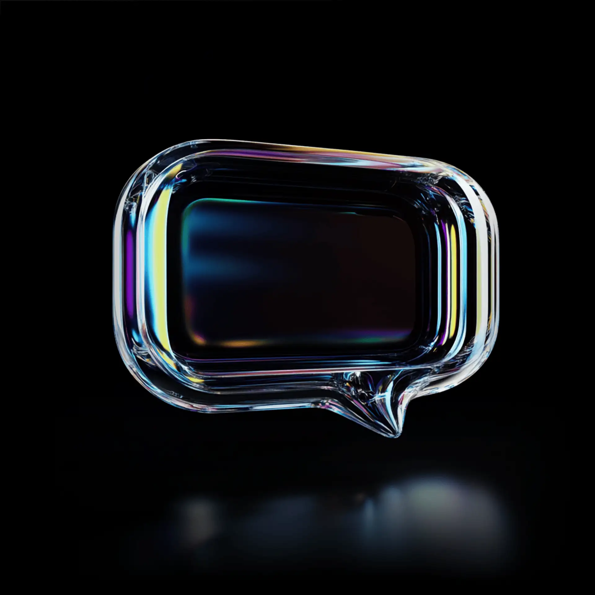 3d image of a speech bubble