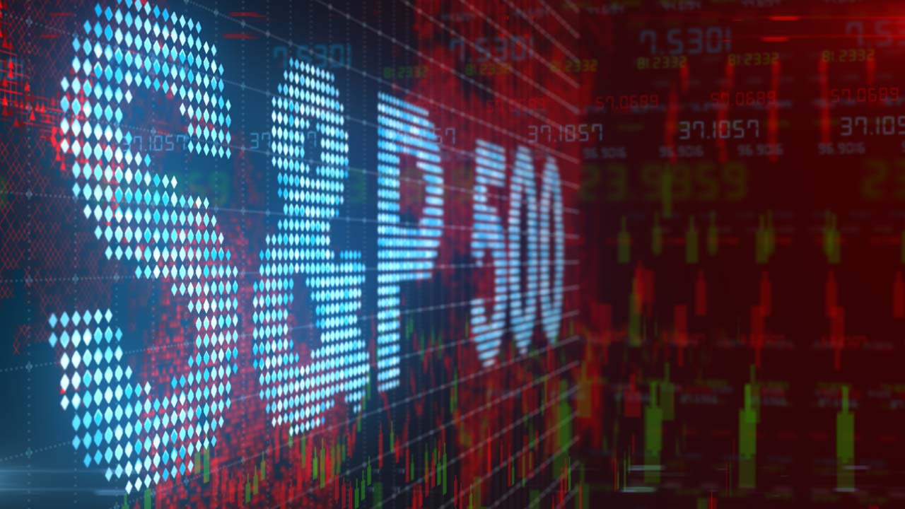 S\&P 500 Index, illustrated by the S\&P 500 index displayed on a digital stock market screen.